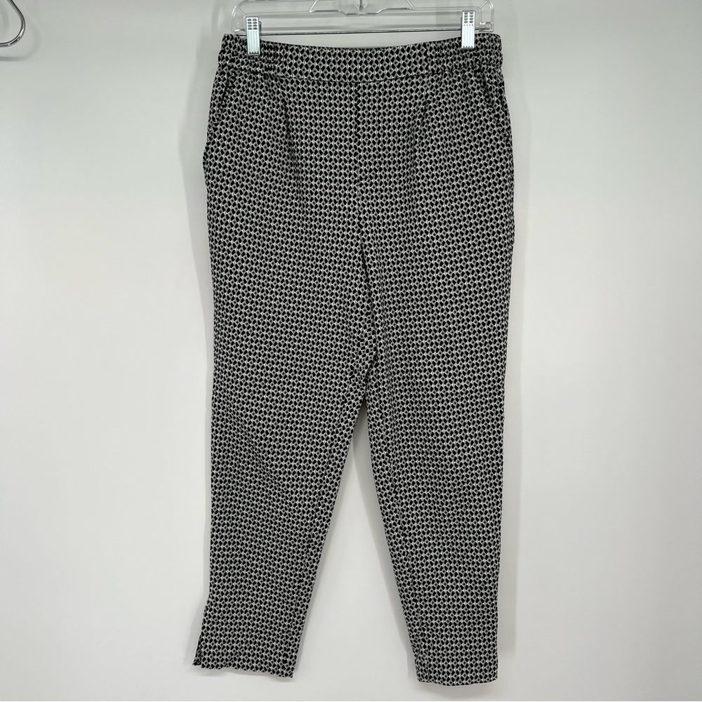 Anthropologie Larkin Jaquard Tapered Trouser Ankle Pant - Picture 2 of 8